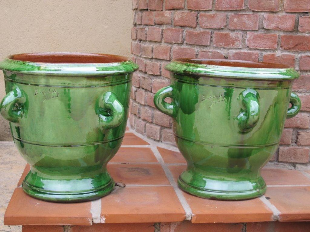 Vases à anses-Poterie d'Anduze -Les Enfants de Boisset